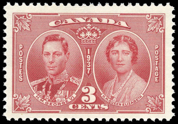 Canada Stamp #237 - King George VI & Queen Elizabeth (1937) 3¢