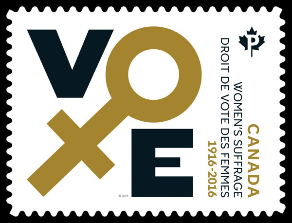 Canada Stamp #2901i - Vote (2016) P (85¢) Die cut to shape from Quarterly Pack/Annual Collection