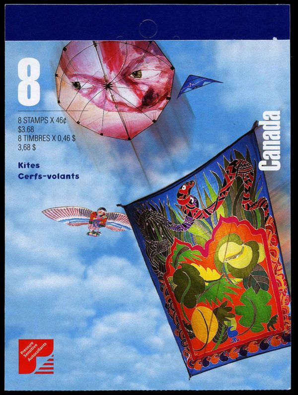 Canada Stamp Booklet - #BK221 Kites (1999) 8 x 46¢