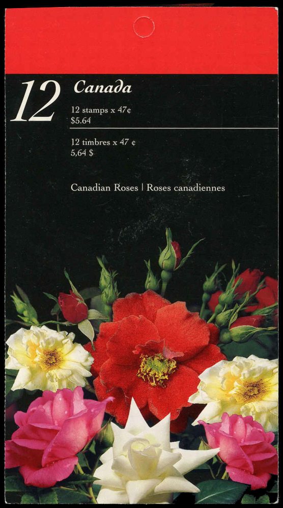 Canada Stamp Booklet - #BK245 Roses (2001) 12 x 47¢