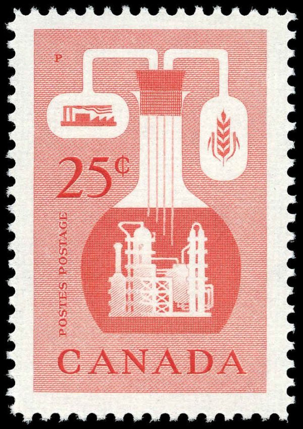 Canada Stamp #363 - Chemical Industry (1956) 25¢