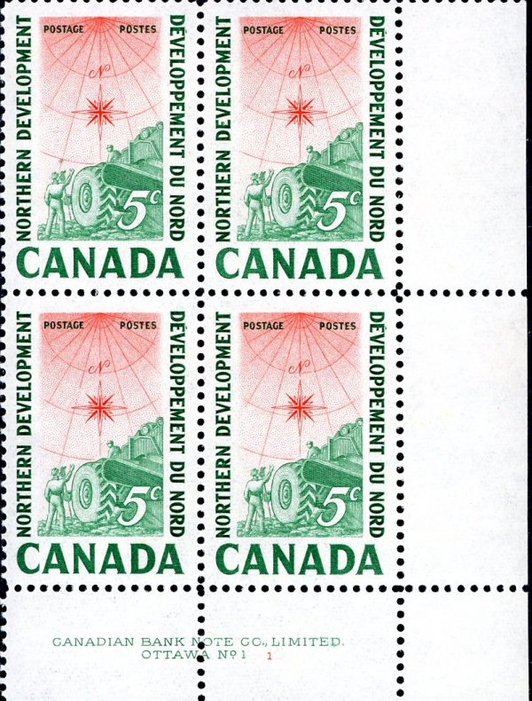 Canada Stamp PB#391 - Surveying Crew (1961) 5¢