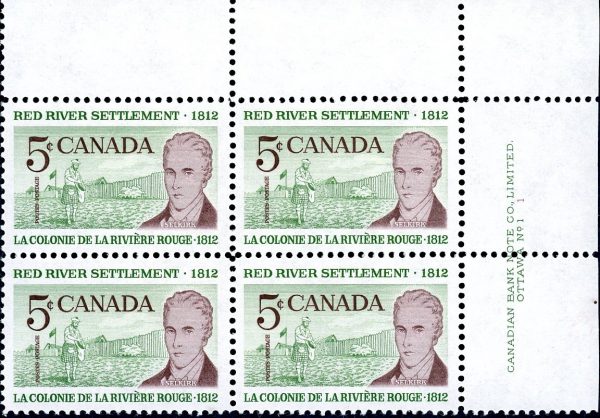 Canada Stamp PB#397 - Lord Selkirk (1962) 5¢