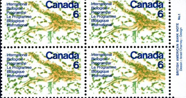 Canada Stamp PB#507 - Interior of a Leaf (1970) 6¢