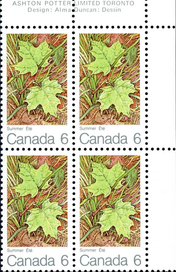 Canada Stamp PB#536 - Summer (1971) 6¢