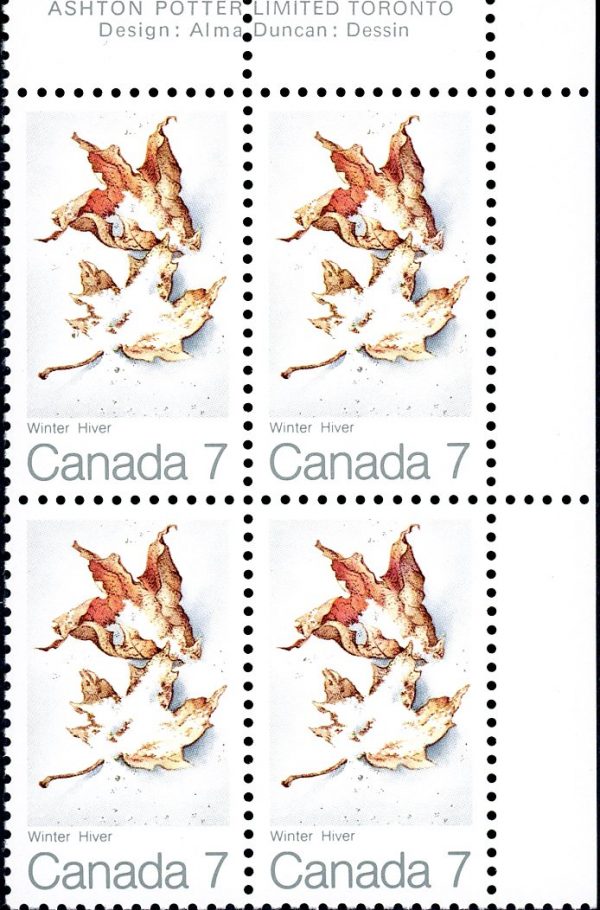 Canada Stamp PB#538 - Winter (1971) 7¢