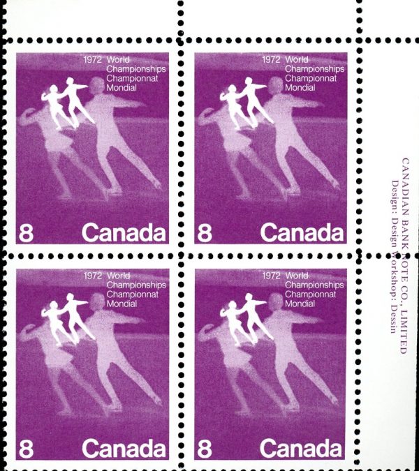 Canada Stamp PB#559 - Figure Skaters (1972) 8¢