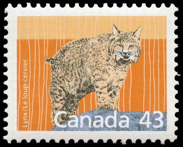 Canada Stamp #1170 - Lynx (1988) 43¢