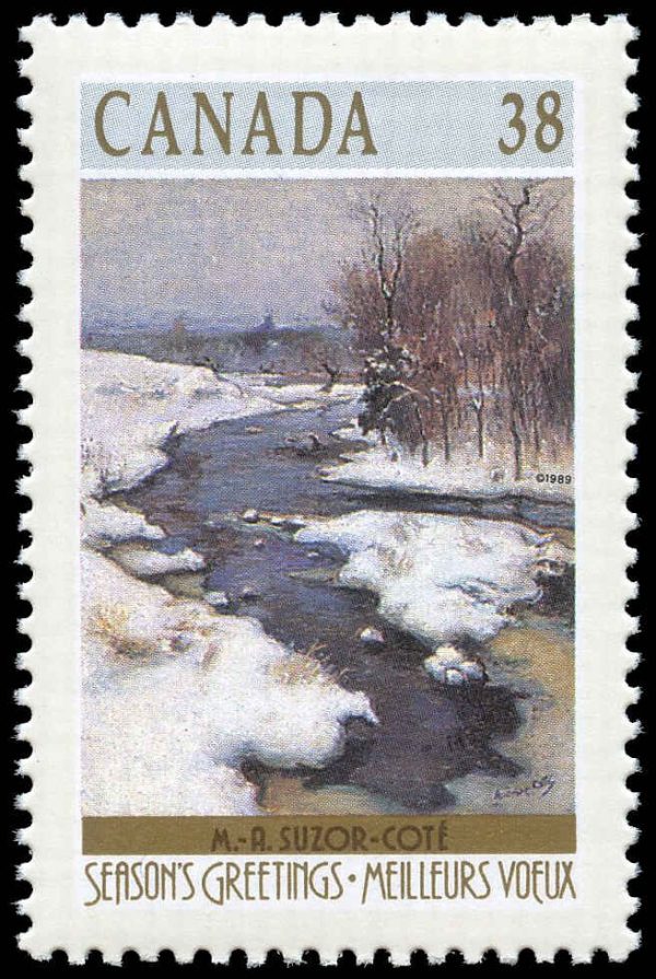 Canada Stamp #1256 - Bend in Gosselin River, Arthabaska (1989) 38¢