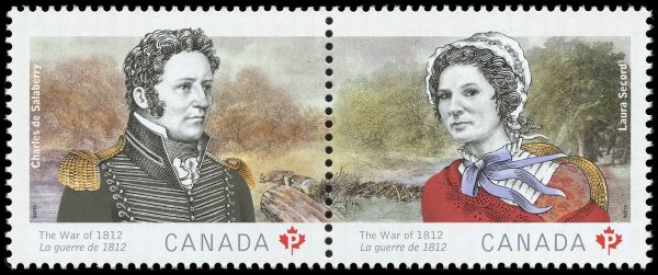 Canada Stamp #2651a - The War of 1812 (2013) 2 x P (63¢)