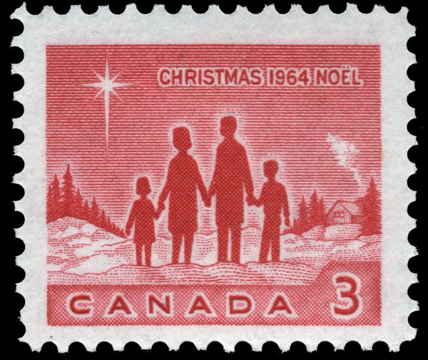 Canada Stamp #434i - Star of Bethlehem (1964) 3¢