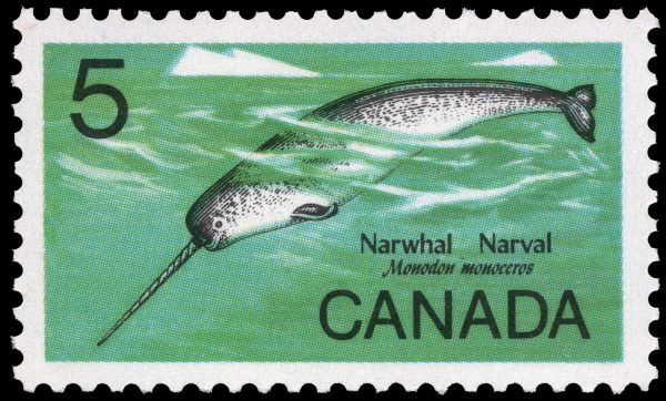 Canada Stamp #480ii - Narwhal (1968) 5¢