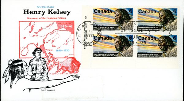 Canada FDC-PB#512 - Henry Kelsey (1970) 6¢