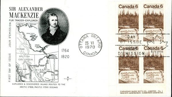 Canada FDC-PB#516 - Carved Inscription (1970) 6¢