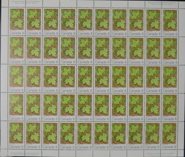 Canada Stamp SHEET#536 - Summer (1971) 6¢