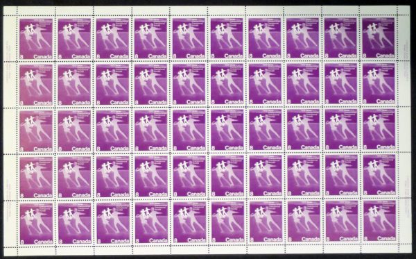 Canada Stamp SHEET#559 - Figure Skaters (1972) 8¢