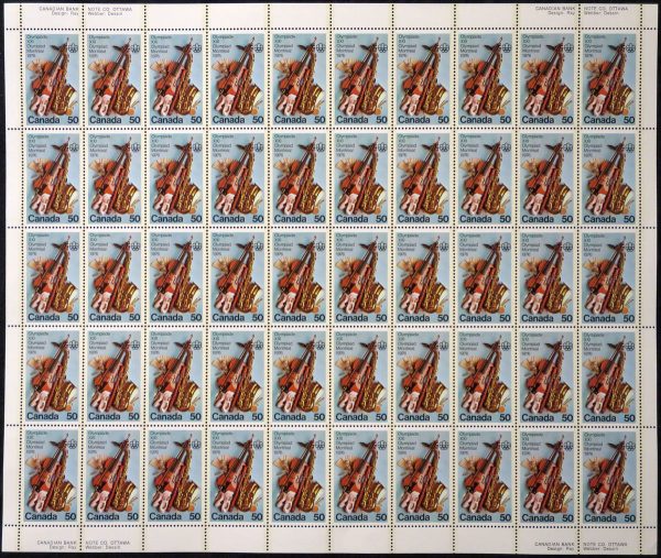 Canada Stamp SHEET#686 - Performing Arts (1976) 50¢