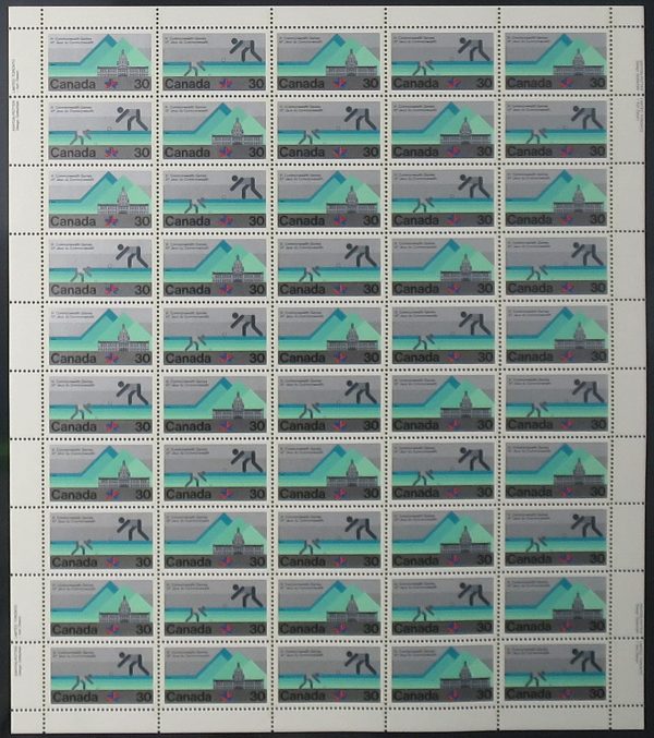 Canada Stamp SHEET#762a - 1978 Commonwealth Games (1978) 30¢ Se-tenant pair (761, 762)