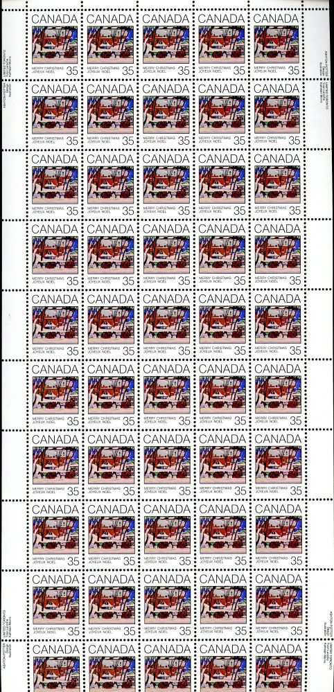 Canada Stamp SHEET#872 - McGill Cab Stand (1980) 35¢ Dull