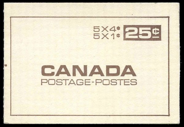 Canada Stamp Booklet - #BK56A (1968) 5 x 1¢ + 5 x 4¢ DEX  NF/FL