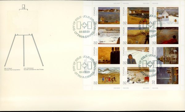 Canada FDC#1027a - Canada Day (1984) 12 x 32¢ Pane of 12