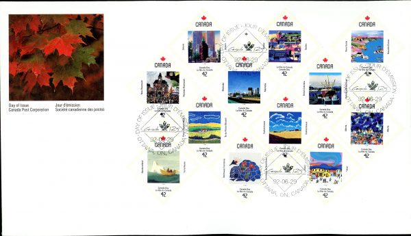 Canada FDC#1431a (v1) - Canada Day (1992) 12 x 42¢