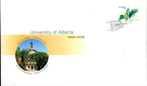 Canada FDC#2263 - University of Alberta (2008) 52¢