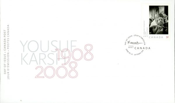 Canada FDC#2270 - Yousuf Karsh (self-portrait) (2008) 52¢