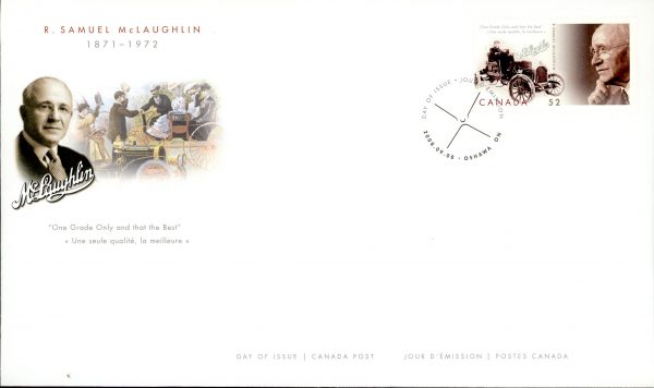 Canada FDC#2284 - McLaughlin-Buick, McLaughlin (1871-1972) (2008) 52¢