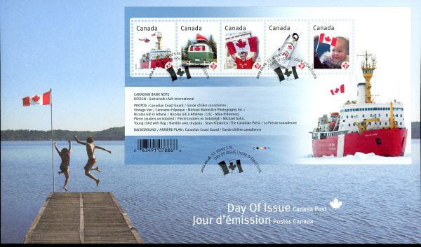 Canada FDC#2498 - Canadian Pride (2012) $3.50 Souvenir sheet of 5