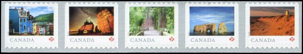 Canada Stamp #3061a - From Far and Wide (2018) 5 x P (85¢) Se-tenant horizontal strip of 5 (3057-3061)