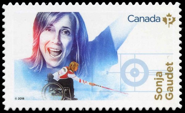 Canada Stamp #3084i - Sonja Gaudet (2018) P (85¢) Die cut to shape from Quarterly Pack