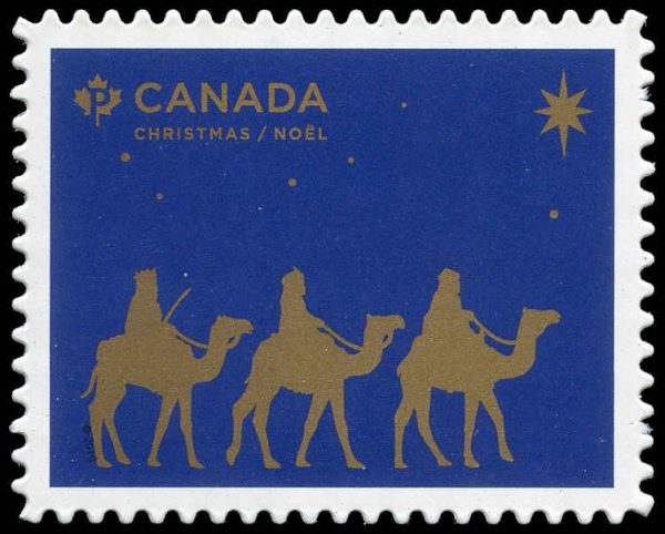 Canada Stamp #3200i - Christmas (The Magi) (2019) P (90¢) Die cut to shape from Quarterly Pack/Annual Collection