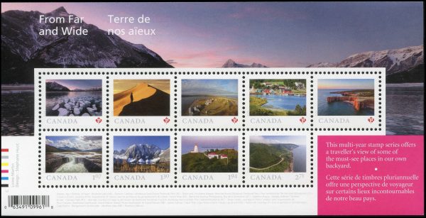 Canada Stamp #3206 - From Far and Wide (3) (2020) $11.62 Souvenir sheet of 9