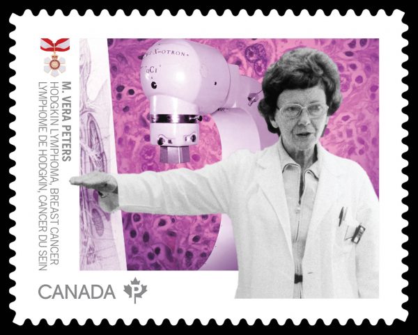 Canada Stamp #3247i - Dr. M. Vera Peters (2020) P (92¢), die cut to shape from Quarterly Pack