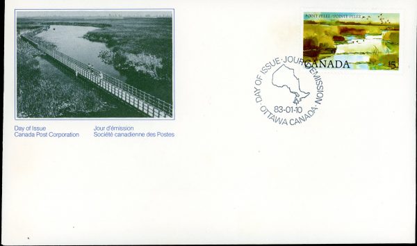 Canada FDC#937 - Point Pelee (1983) $5