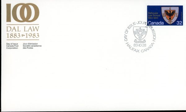 Canada FDC#1003 - Law School Coat-of-arms (1983) 32¢