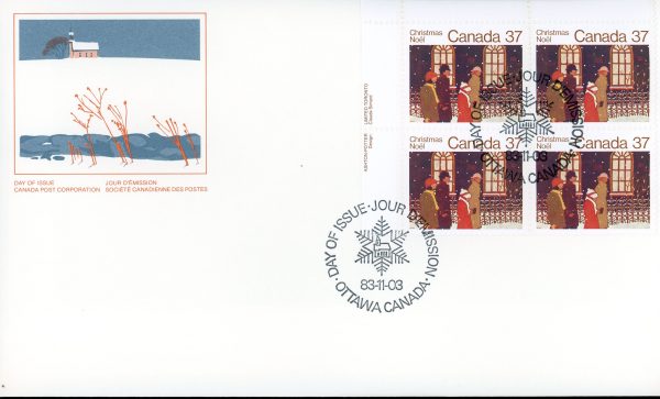 Canada FDC--PB#1005 - Family going to Church (1983) 37¢