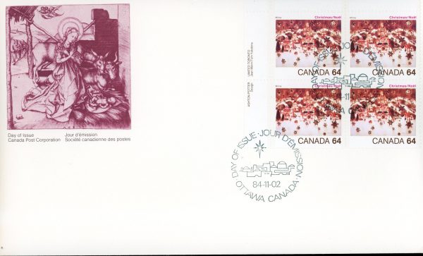 Canada FDC--PB#1042 - Snow in Bethlehem (1984) 64¢