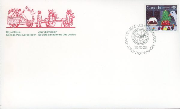 Canada FDC#1069 - Santa Claus Parade (1985) 68¢