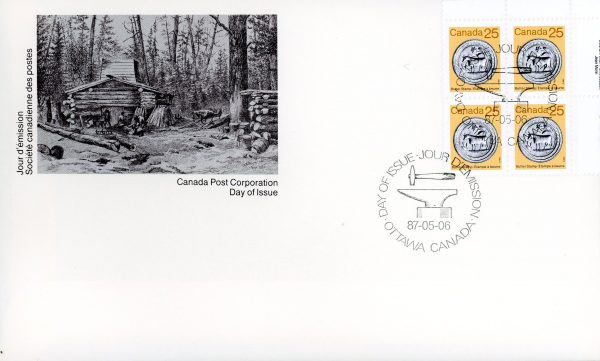 Canada FDC#1080 -PB- Butter Stamp (1987) 25¢