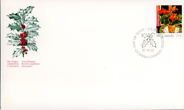 Canada FDC#1148 - Poinsettia (1987) 36¢