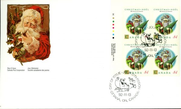 Canada FDC#1454 -PB- Weihnachtsmann (1992) 84¢