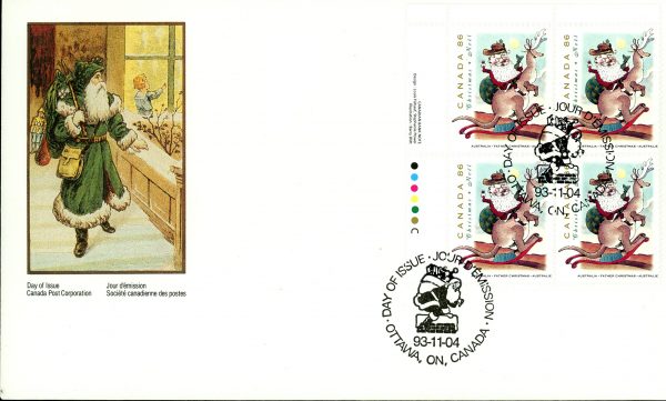 Canada FDC#1501 -PB- Father Christmas from Australia (1993) 86¢