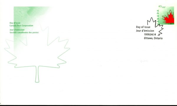 Canada FDC#1696 - Maple Leaf (1998) 45¢