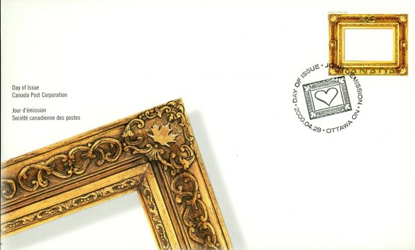 Canada FDC#1853 - Gold leaf picture frame (2000) 46¢