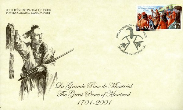 Canada FDC#1915 - Great Peace negotiations (2001) 47¢