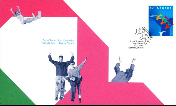 Canada FDC#1925 - YMCA in Canada (2001) 47¢