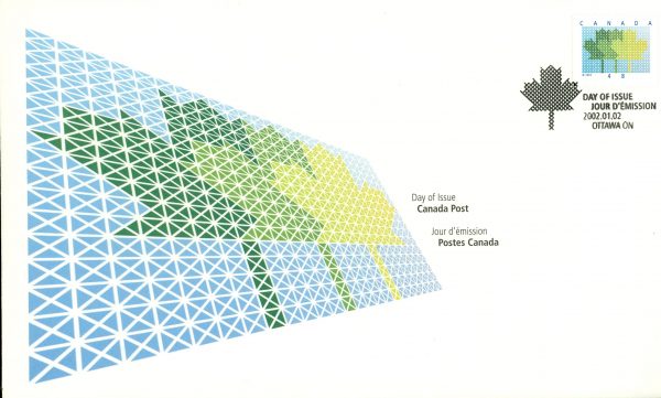 Canada FDC#1927 - Stylized Maple leaf (2002) 48¢