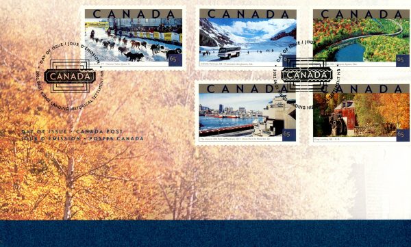 Canada FDC#1952a-e - Tourist Attractions (2002) 5 x 65¢ Series of 5